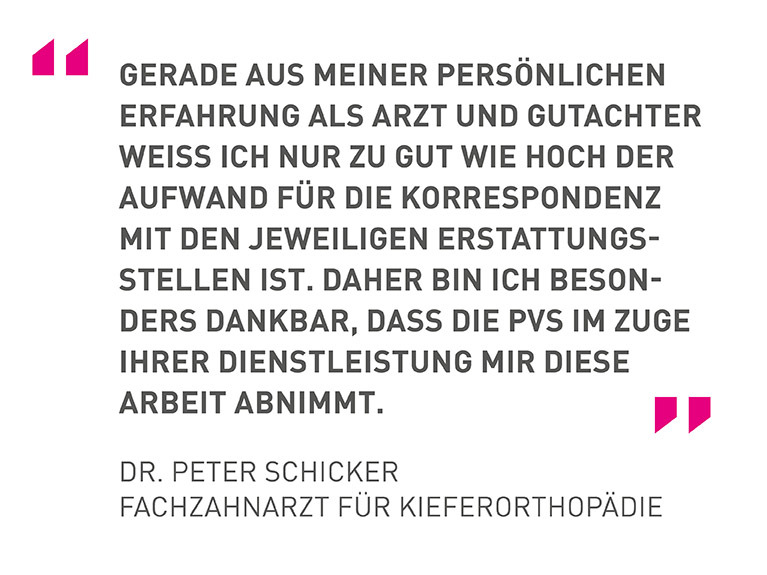 Zitat Dr. Peter Schicker Kieferorthopäde